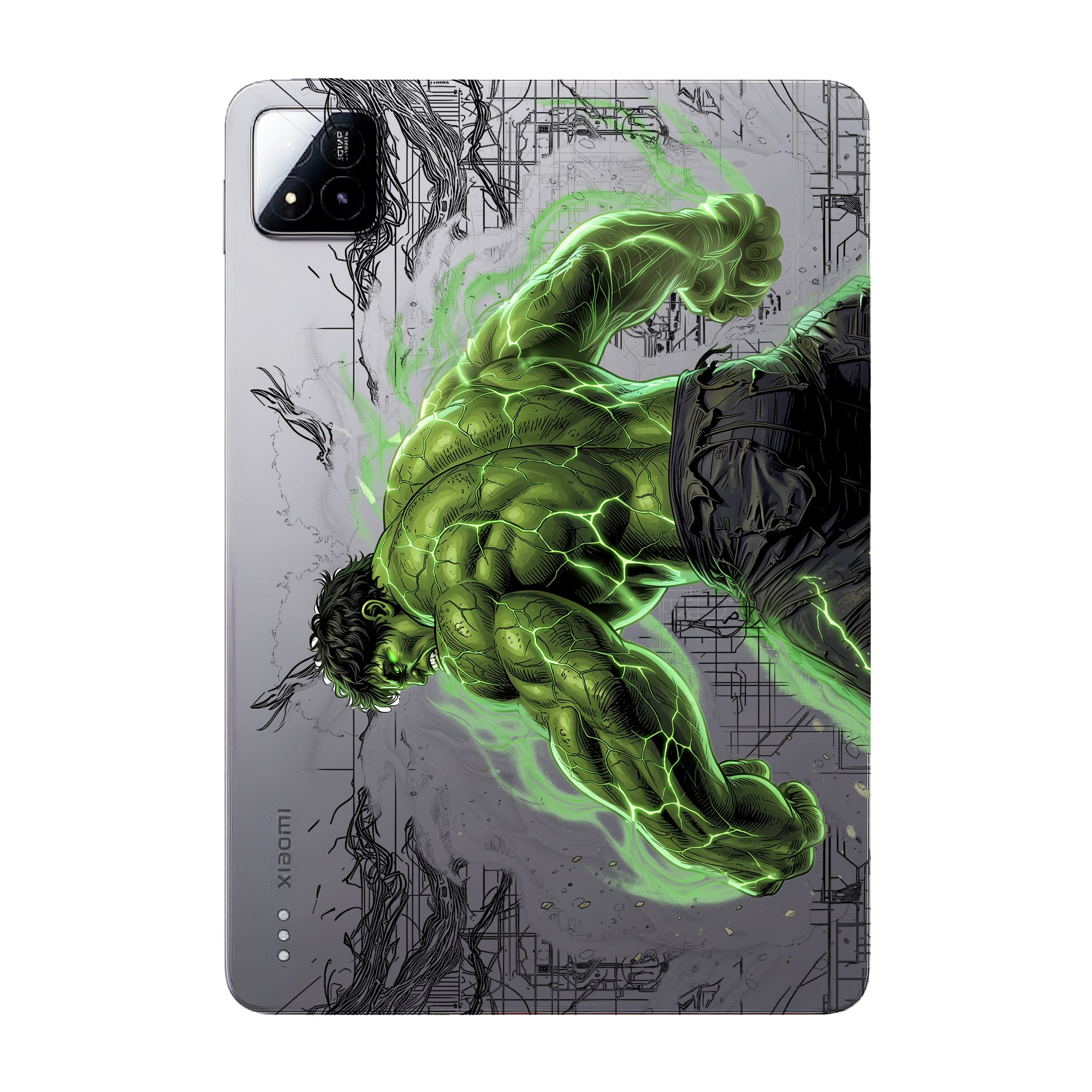 Xiaomi Pad 7 Transparent Hulk Smash Tablet Skin