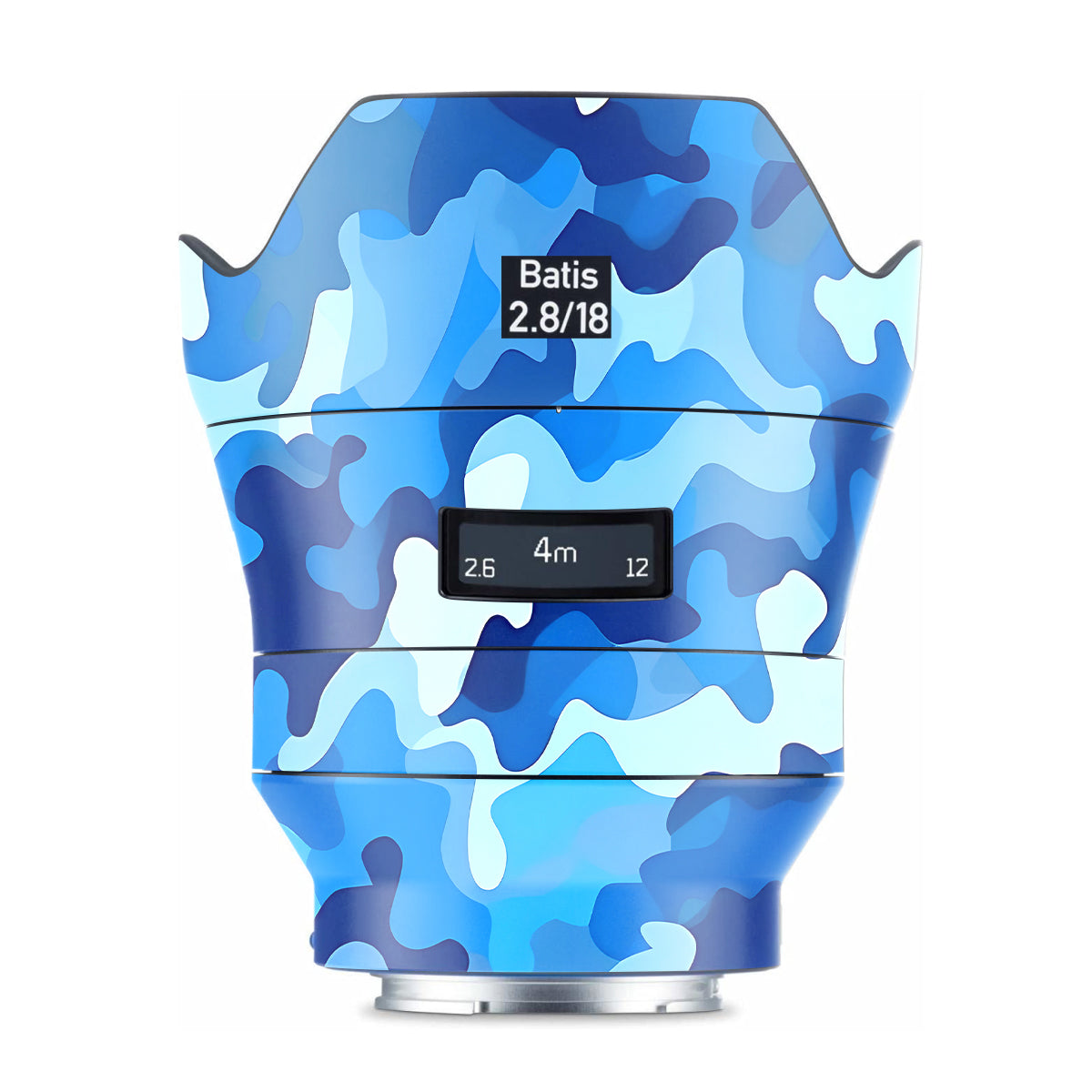 Arctic Blue Camo Pattern Zeiss Batis 18mm F/2.8 Sony E Camera Lens Skin