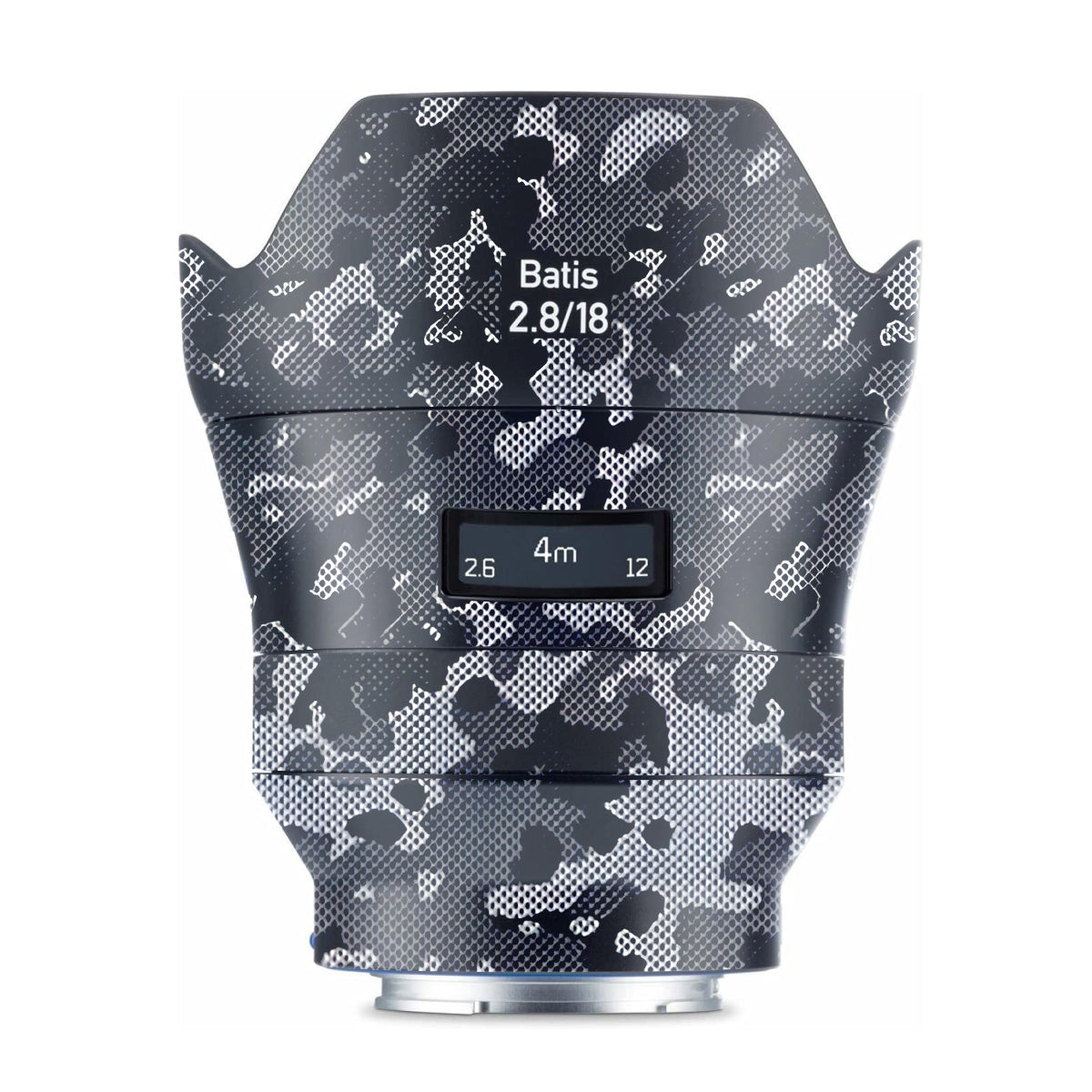 Stealth Grey Camo Zeiss Batis 18mm F/2.8 Sony E Camera Lens Skin