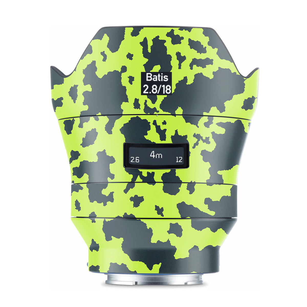 Neon Green Splatter Zeiss Batis 18mm F/2.8 Sony E Camera Lens Skin