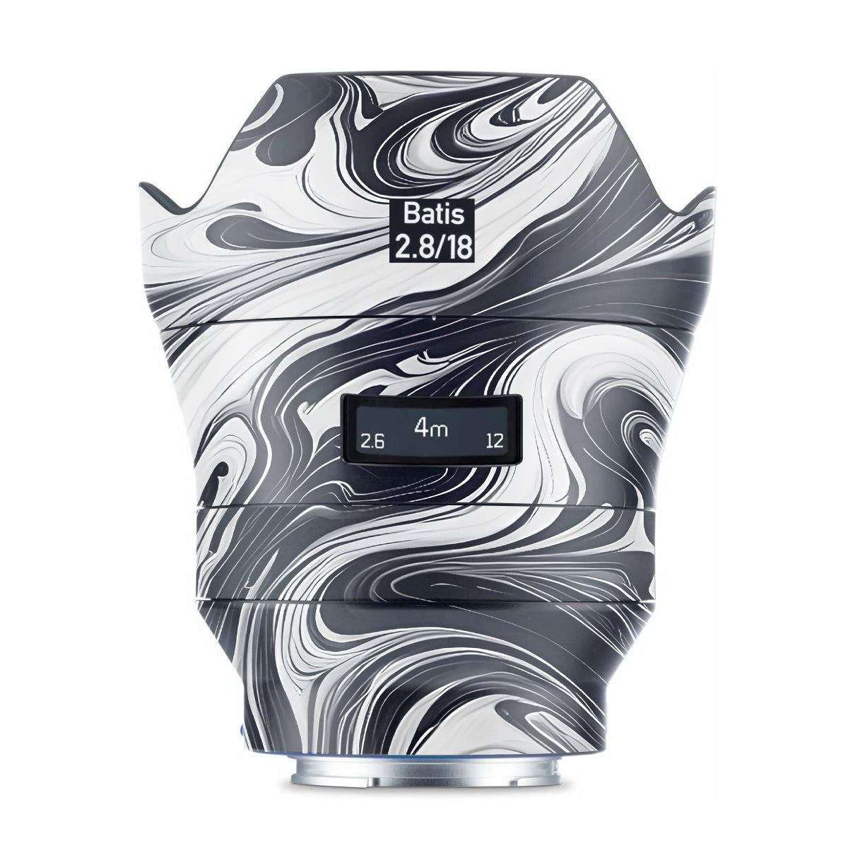 Black and White Marble Zeiss Batis 18mm F/2.8 Sony E Camera Lens Skin