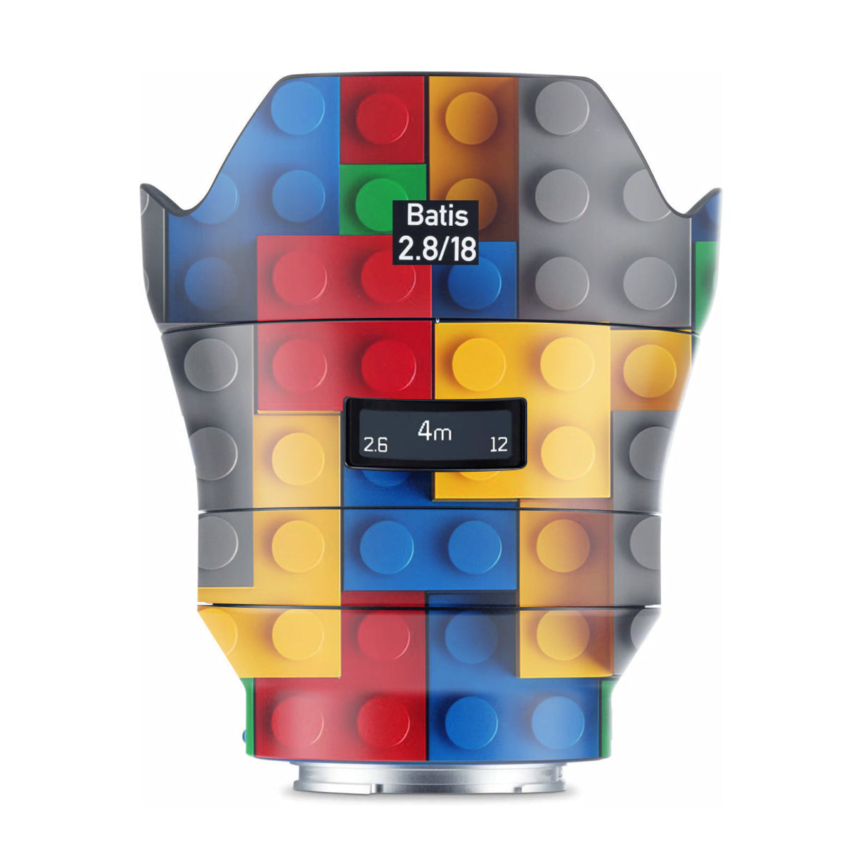 Colorful LEGO Brick Wall Pattern Zeiss Batis 18mm F/2.8 Sony E Camera Lens Skin