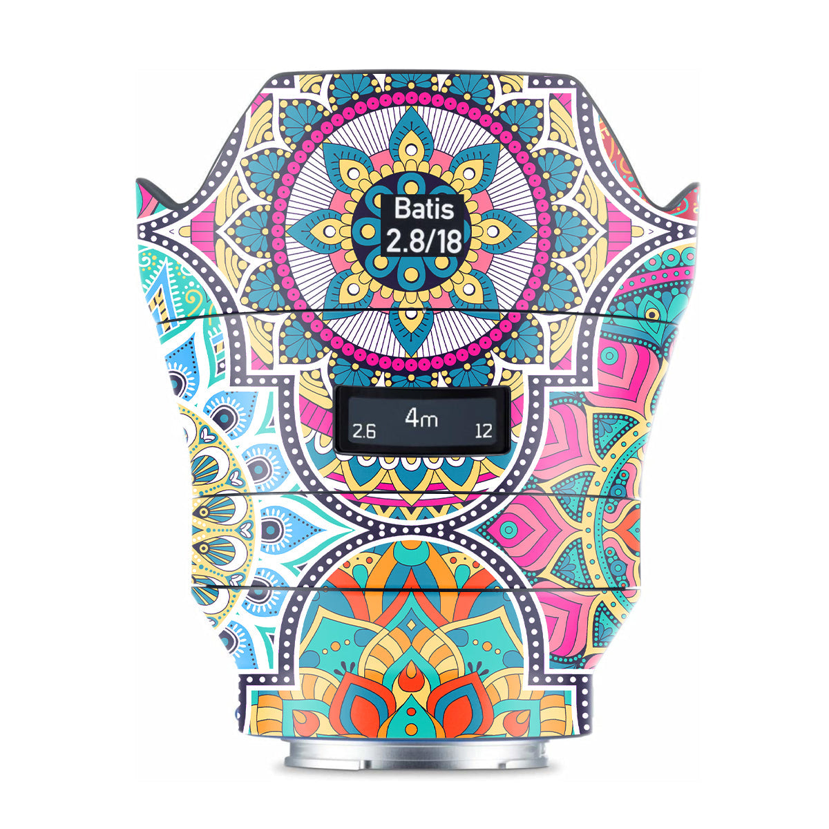 Boho Mandala Tile Pattern Zeiss Batis 18mm F/2.8 Sony E Camera Lens Skin