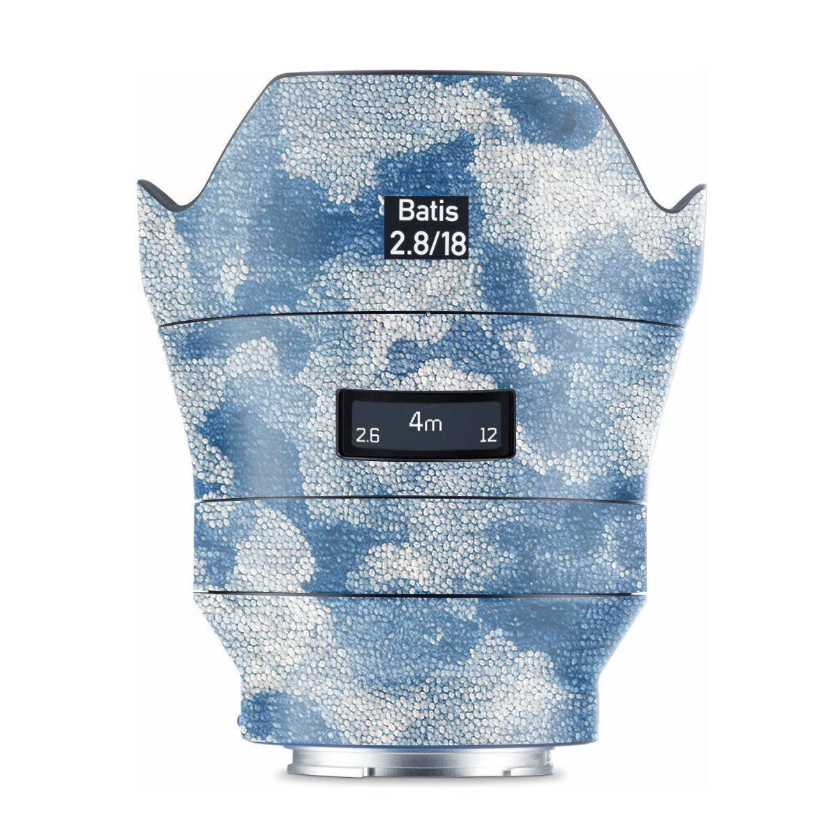 Blue Watercolor Fabric Zeiss Batis 18mm F/2.8 Sony E Camera Lens Skin