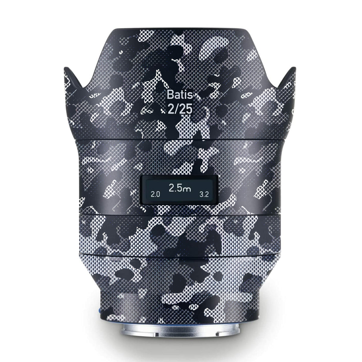 Stealth Grey Camo Zeiss Batis 25mm F/2 E-mount Camera Lens Skin