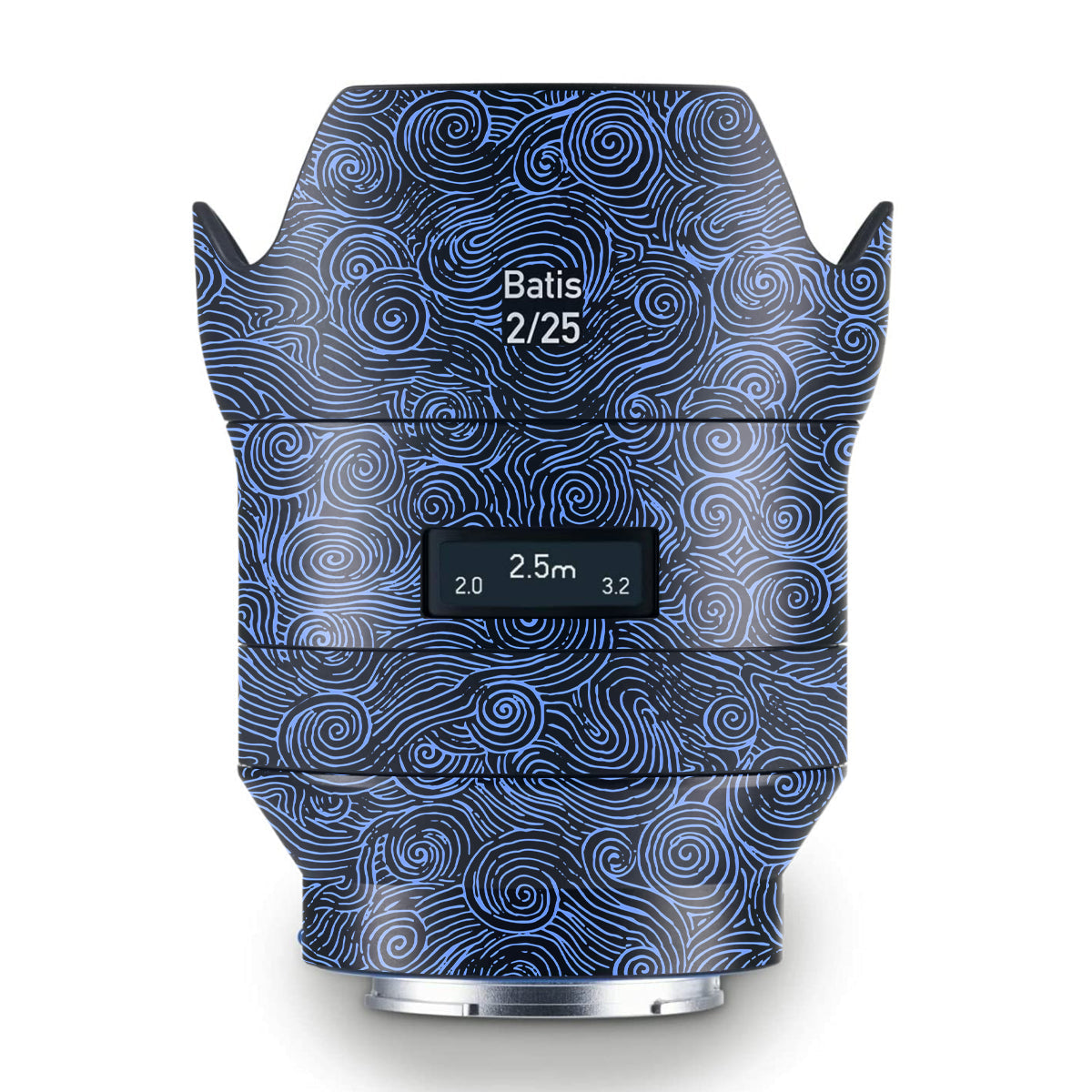 Blue Spirals Zeiss Batis 25mm F/2 E-mount Camera Lens Skin