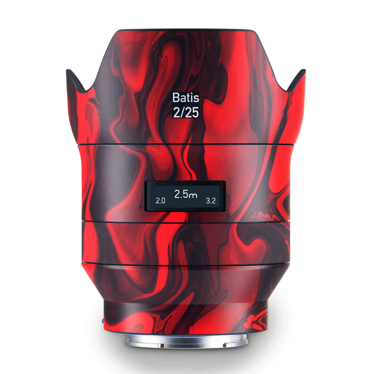 Red Lava Flow Zeiss Batis 25mm F/2 E-mount Camera Lens Skin
