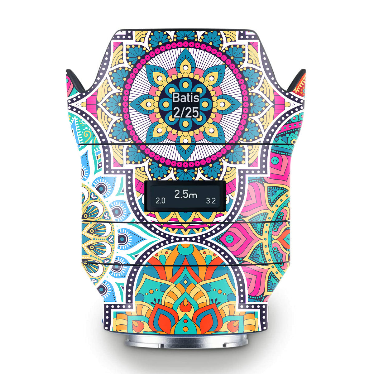Boho Mandala Tile Pattern Zeiss Batis 25mm F/2 E-mount Camera Lens Skin