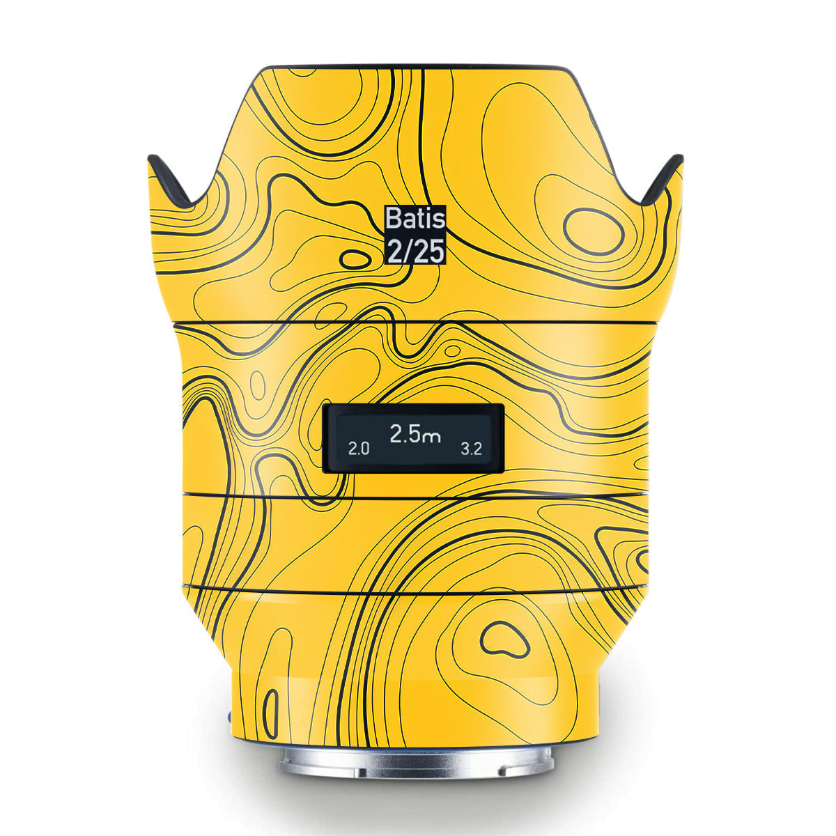 Topographic Map Pattern Zeiss Batis 25mm F/2 E-mount Camera Lens Skin