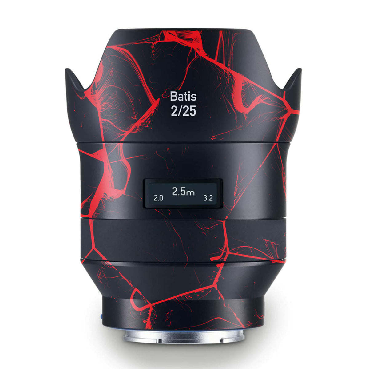 Red Neural Grid Zeiss Batis 25mm F/2 E-mount Camera Lens Skin