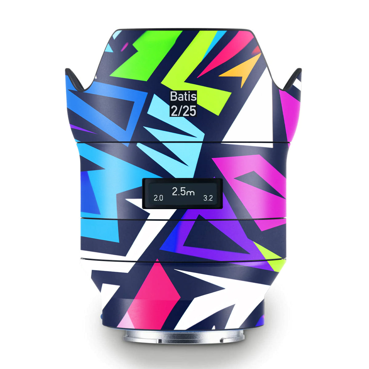 Bold Geometric Pop Zeiss Batis 25mm F/2 E-mount Camera Lens Skin