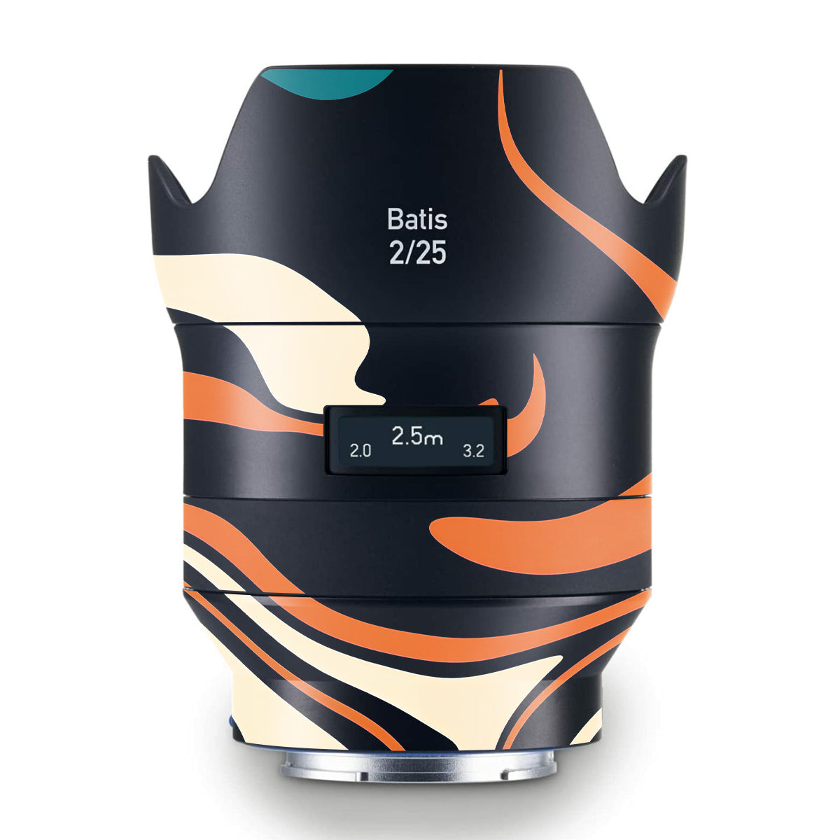 Mid-Century Abstract Swirl Zeiss Batis 25mm F/2 E-mount Camera Lens Skin