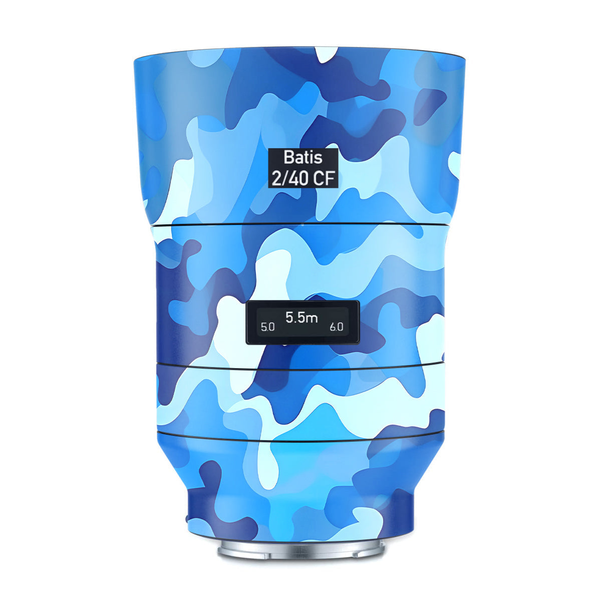 Arctic Blue Camo Pattern Zeiss Batis 40mm F/2 CF E-mount Camera Lens Skin