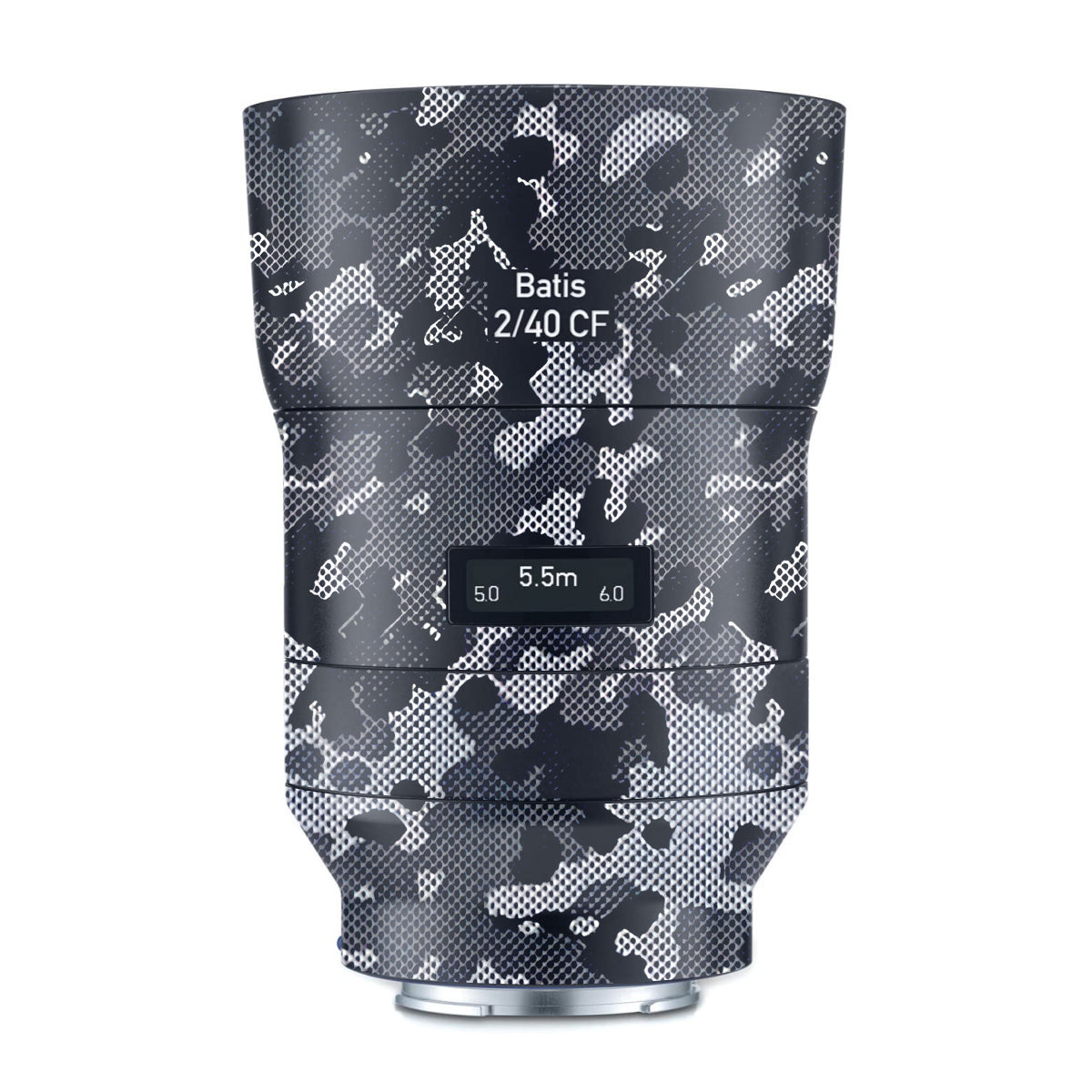 Stealth Grey Camo Zeiss Batis 40mm F/2 CF E-mount Camera Lens Skin