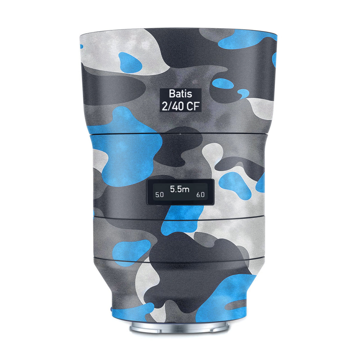 Blue Grey Camo Zeiss Batis 40mm F/2 CF E-mount Camera Lens Skin