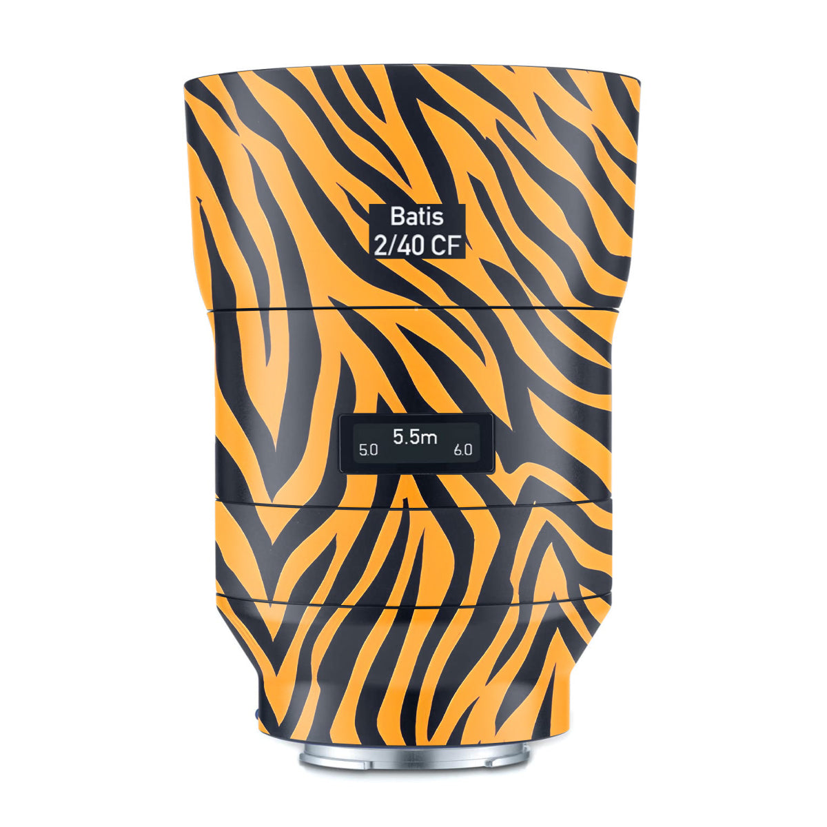 Zebra Gold Pattern Zeiss Batis 40mm F/2 CF E-mount Camera Lens Skin