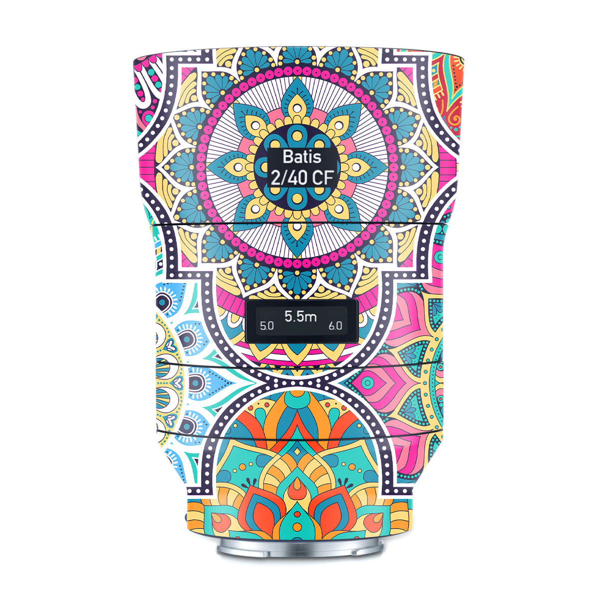 Boho Mandala Tile Pattern Zeiss Batis 40mm F/2 CF E-mount Camera Lens Skin