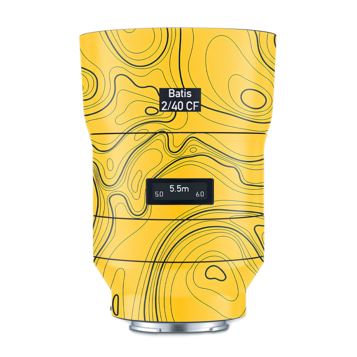 Topographic Map Pattern Zeiss Batis 40mm F/2 CF E-mount Camera Lens Skin