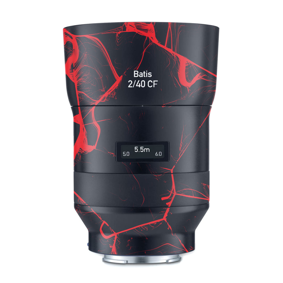 Red Neural Grid Zeiss Batis 40mm F/2 CF E-mount Camera Lens Skin