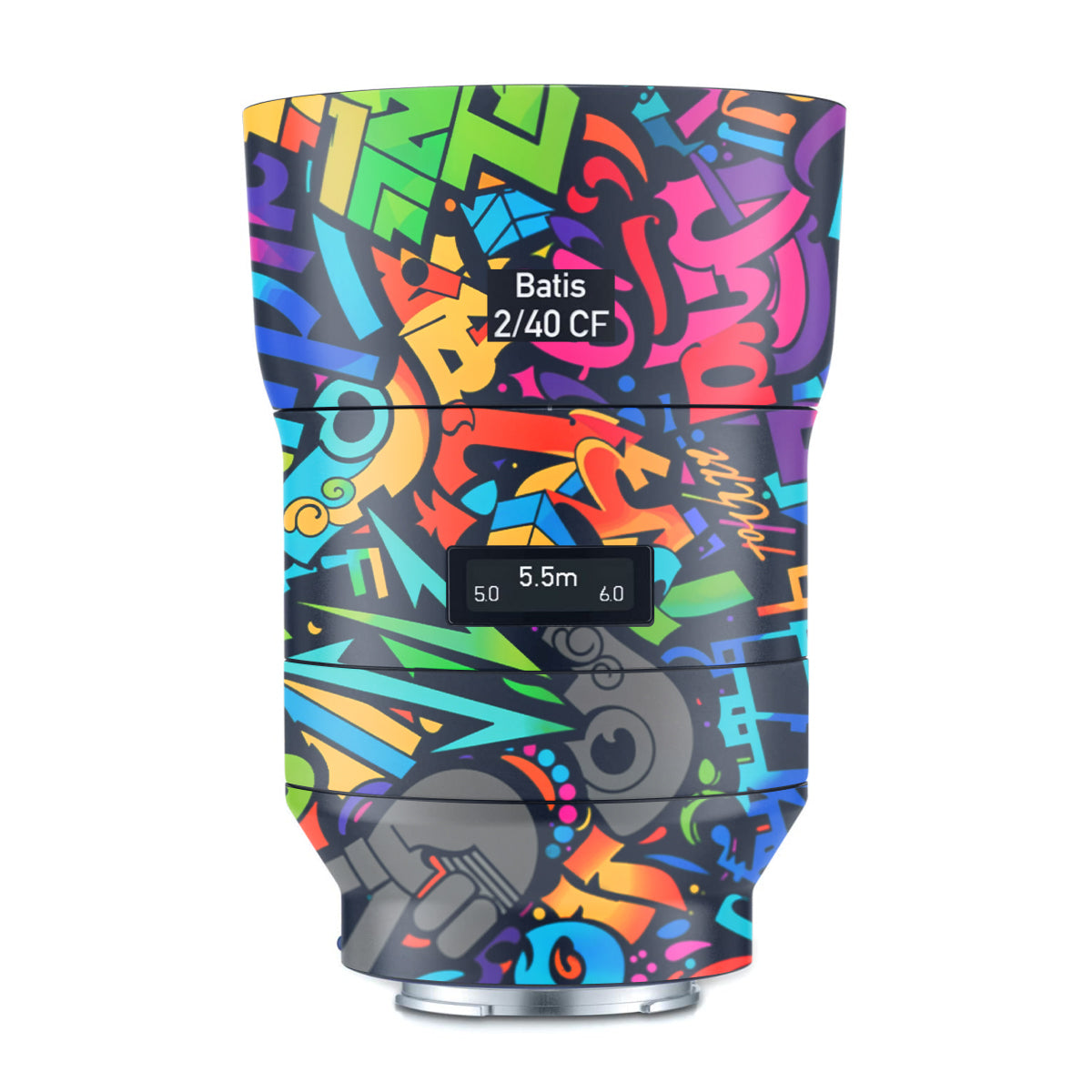 Colorful Urban Street Art Lettering Zeiss Batis 40mm F/2 CF E-mount Camera Lens Skin