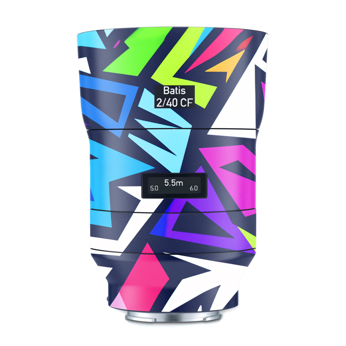 Bold Geometric Pop Zeiss Batis 40mm F/2 CF E-mount Camera Lens Skin