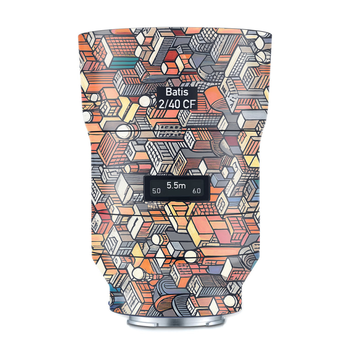 Isometric Cityscape Zeiss Batis 40mm F/2 CF E-mount Camera Lens Skin