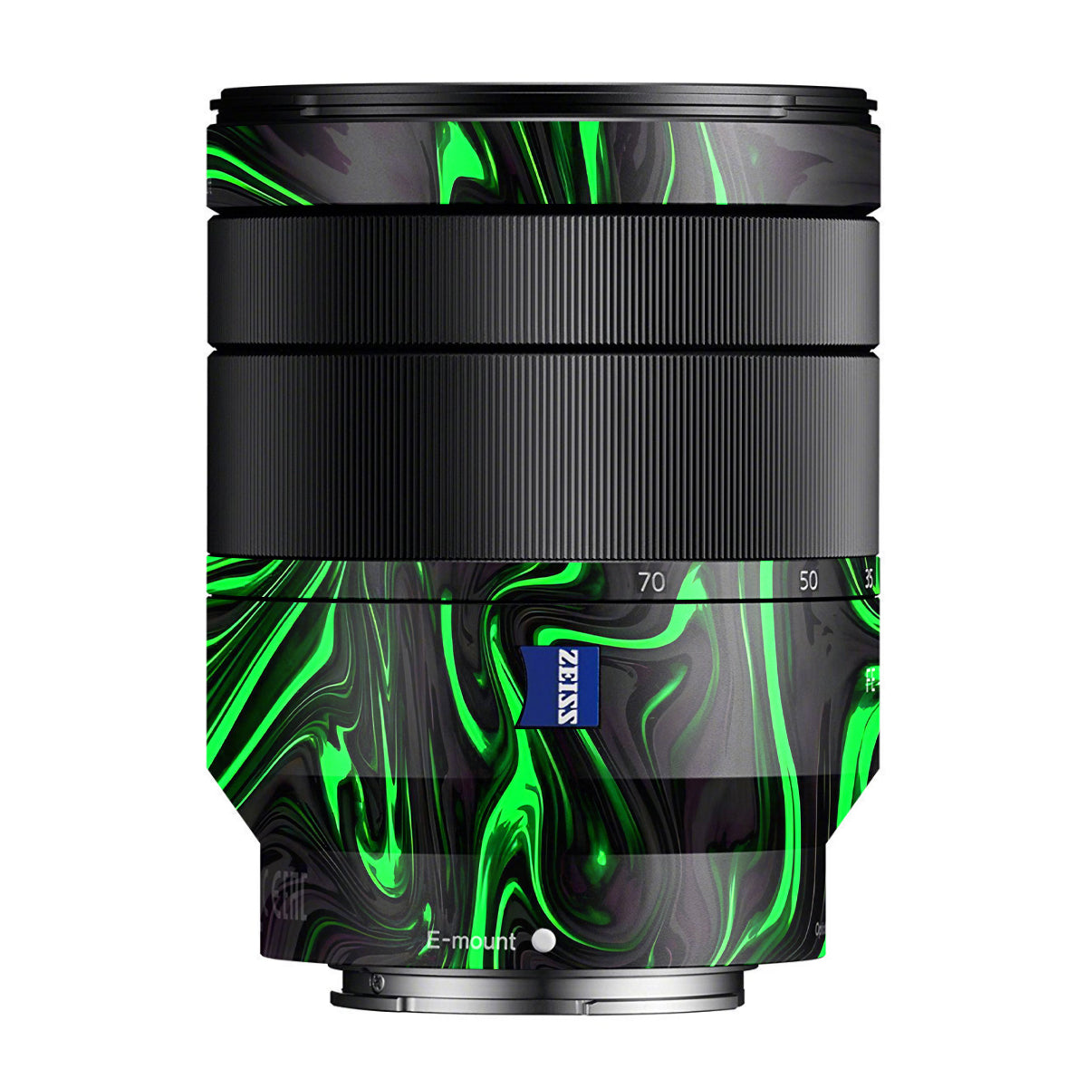 Green Liquid Pattern Zeiss Vario-Tessar FE 24-70mm F/4 ZA OSS Sony E Camera Lens Skin