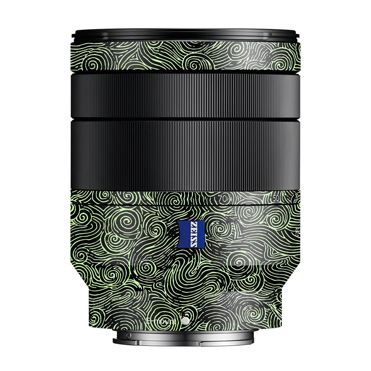 Green Spirals Zeiss Vario-Tessar FE 24-70mm F/4 ZA OSS Sony E Camera Lens Skin