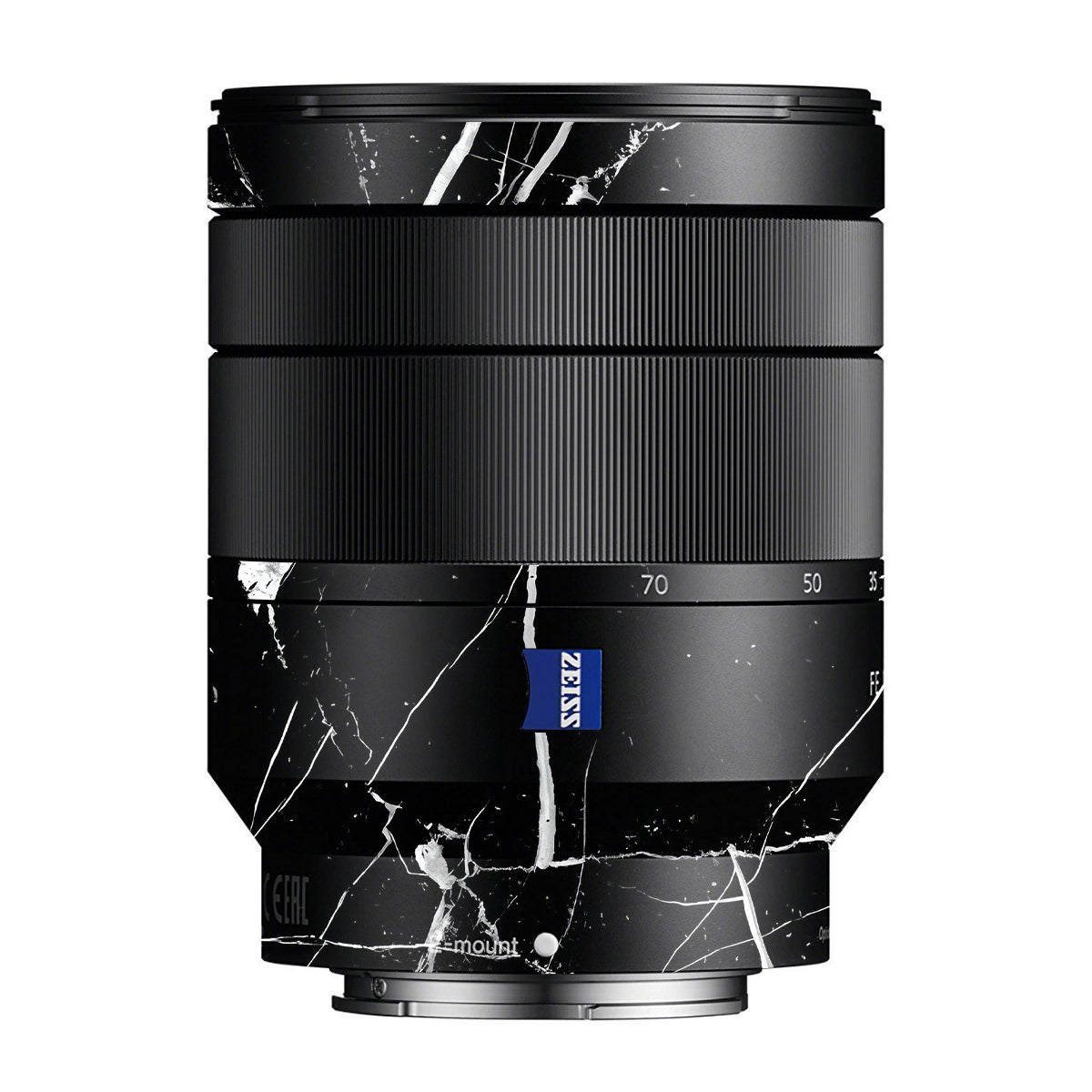 White Veins on Black Zeiss Vario-Tessar FE 24-70mm F/4 ZA OSS Sony E Camera Lens Skin
