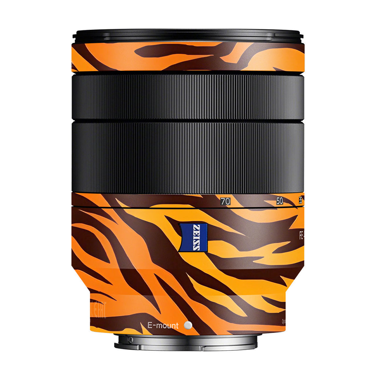 Wild Tiger Stripes Zeiss Vario-Tessar FE 24-70mm F/4 ZA OSS Sony E Camera Lens Skin