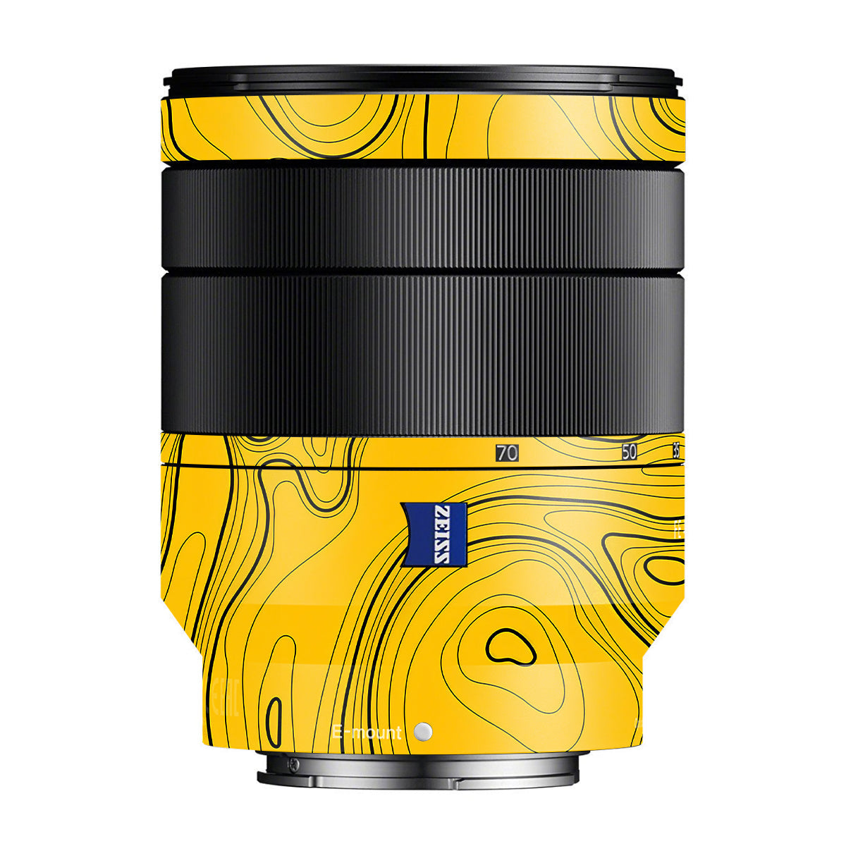 Topographic Map Pattern Zeiss Vario-Tessar FE 24-70mm F/4 ZA OSS Sony E Camera Lens Skin