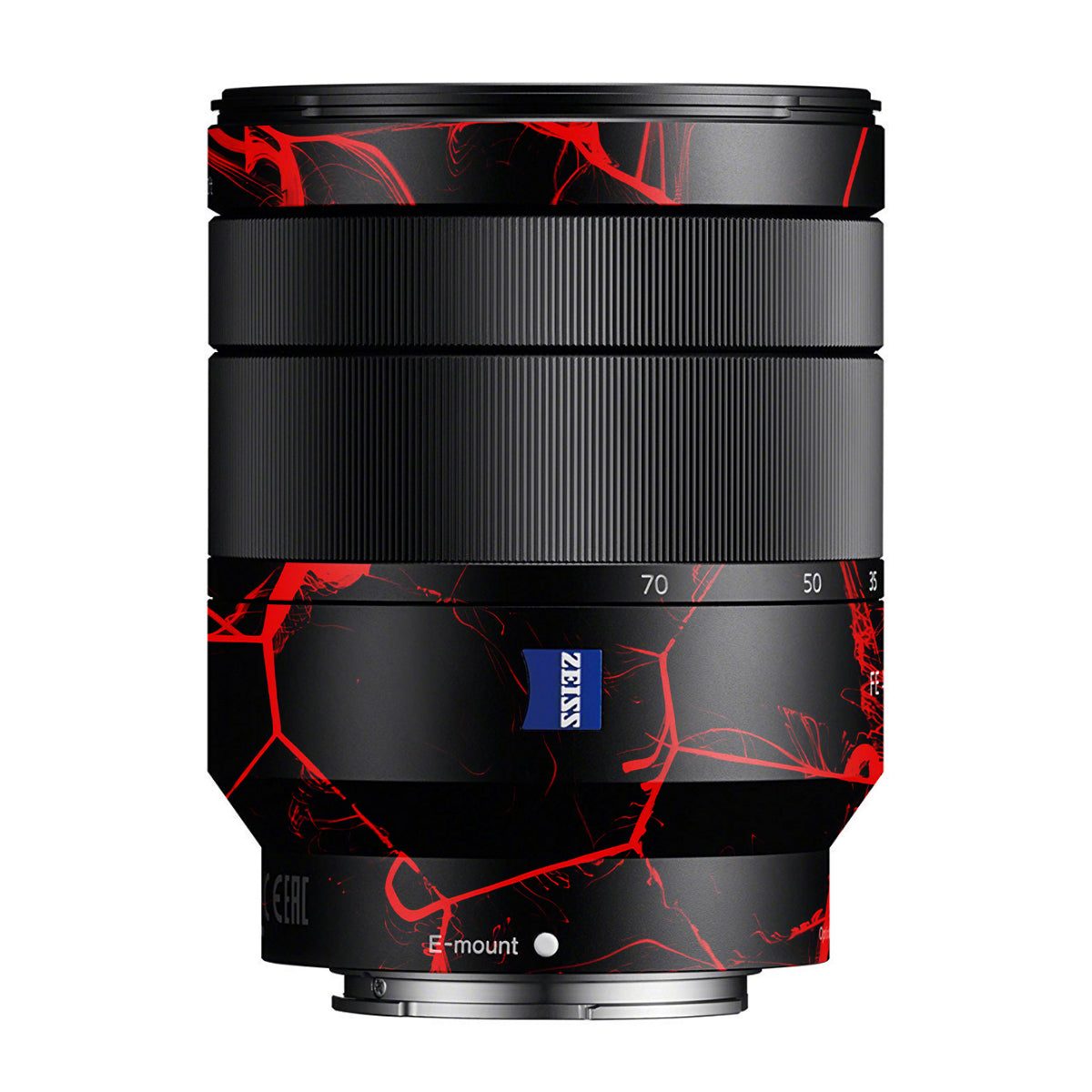 Red Neural Grid Zeiss Vario-Tessar FE 24-70mm F/4 ZA OSS Sony E Camera Lens Skin