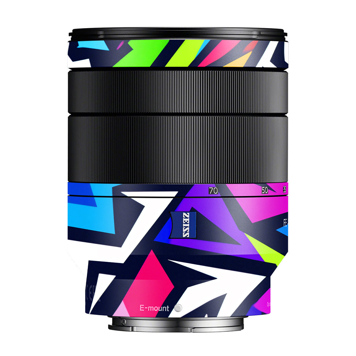Bold Geometric Pop Zeiss Vario-Tessar FE 24-70mm F/4 ZA OSS Sony E Camera Lens Skin