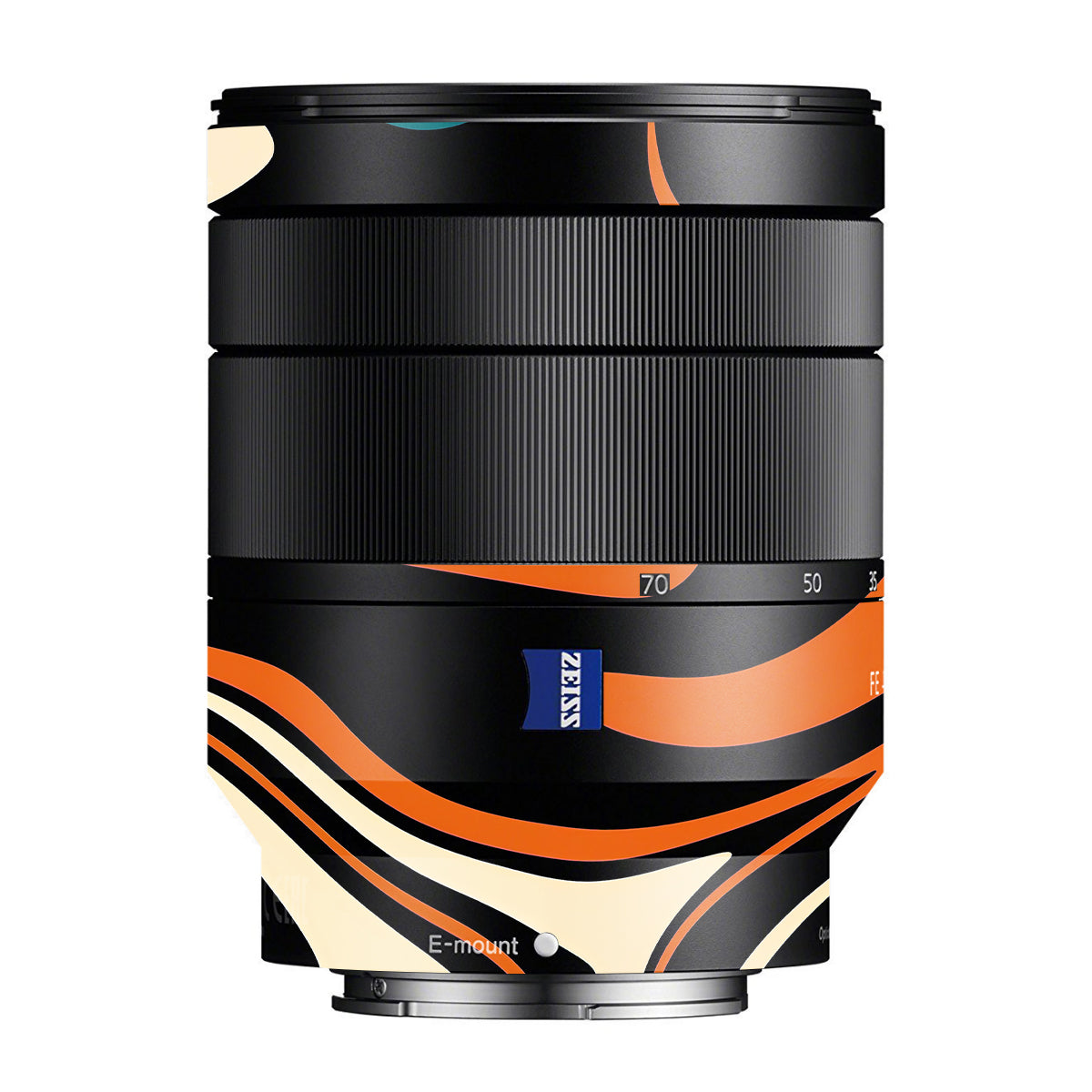 Mid-Century Abstract Swirl Zeiss Vario-Tessar FE 24-70mm F/4 ZA OSS Sony E Camera Lens Skin