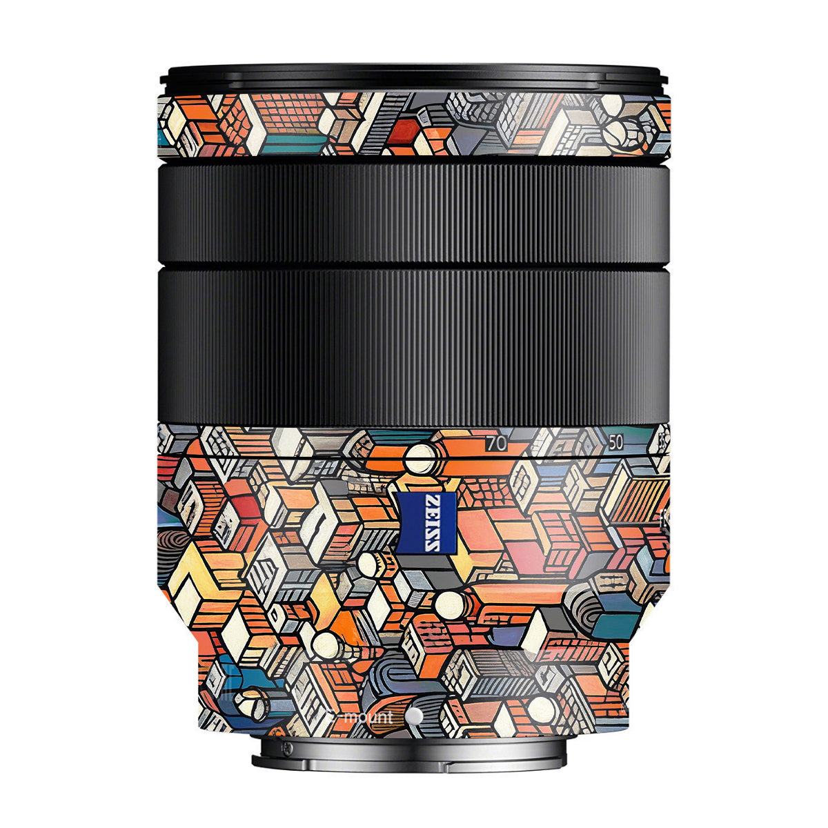 Isometric Cityscape Zeiss Vario-Tessar FE 24-70mm F/4 ZA OSS Sony E Camera Lens Skin