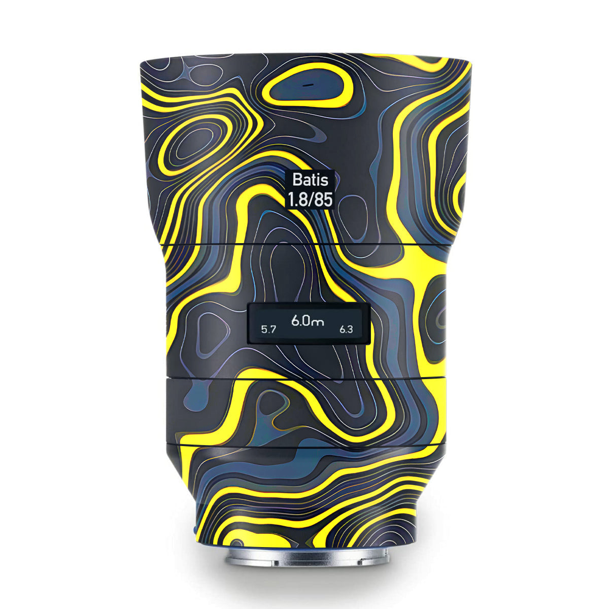 Neon Lava Contours Zeiss Batis 85mm F/1.8 Camera Lens Skin