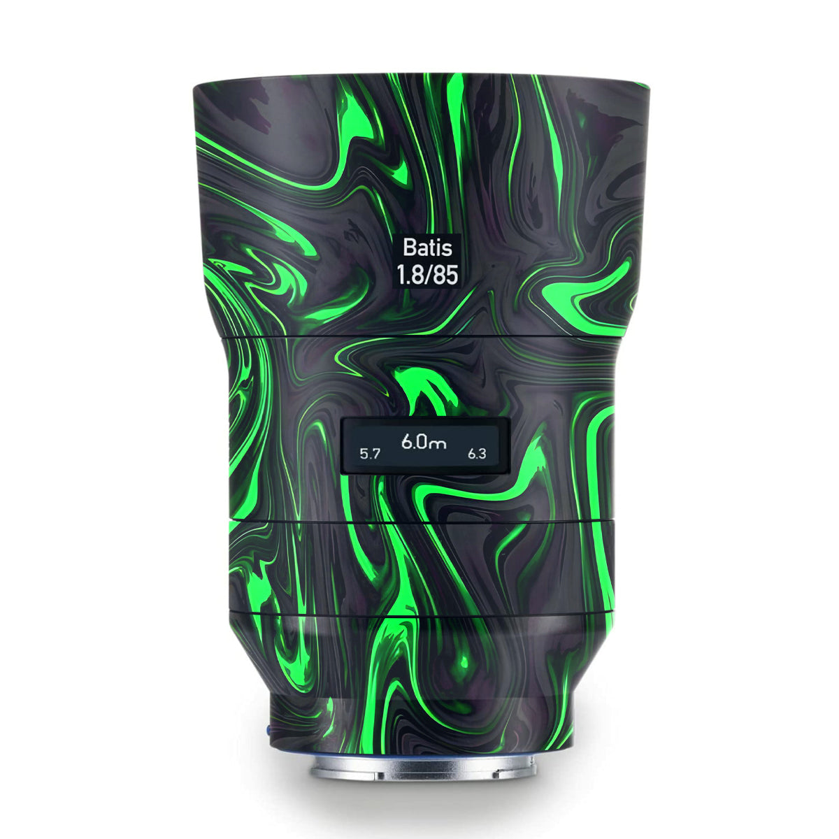 Green Liquid Pattern Zeiss Batis 85mm F/1.8 Camera Lens Skin