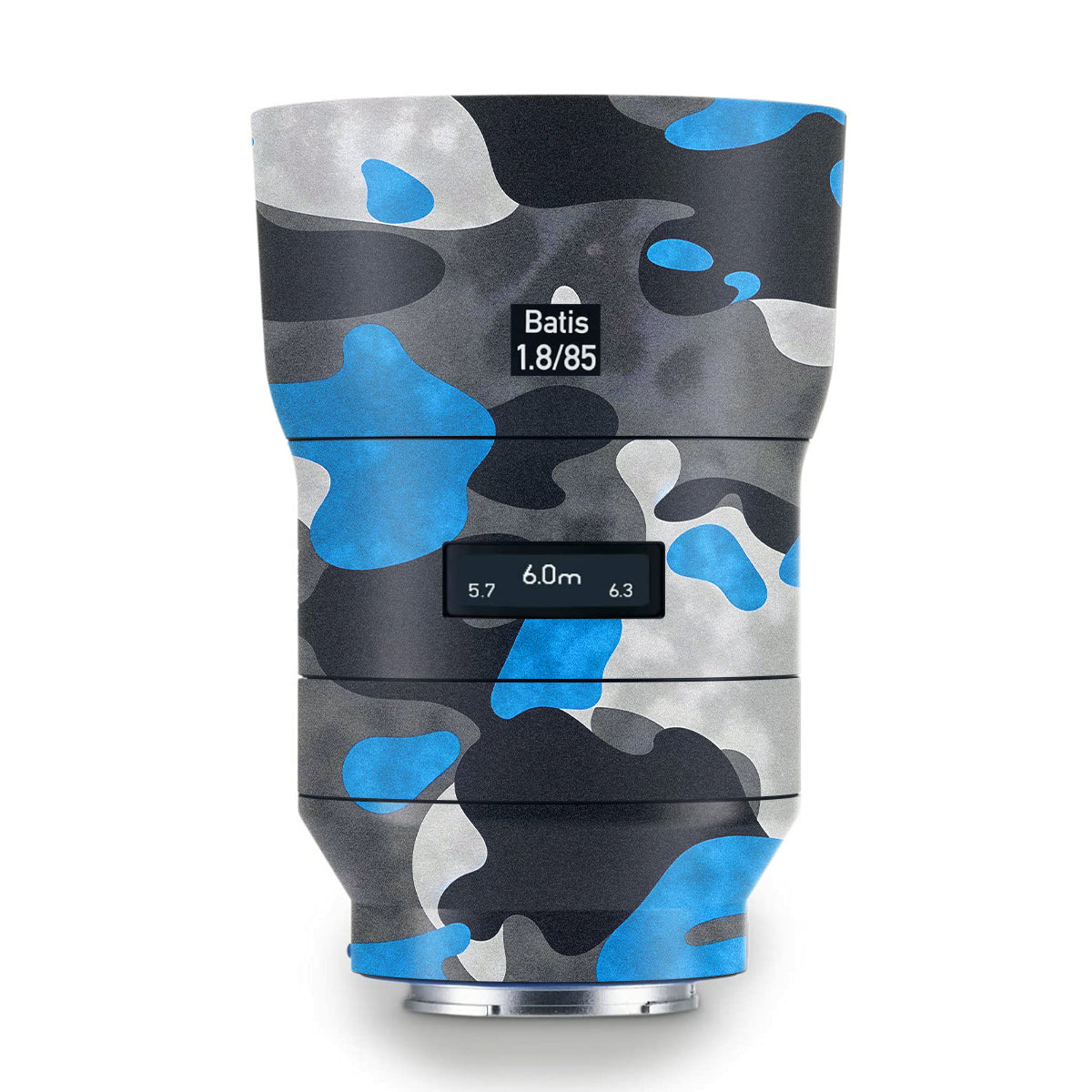 Blue Grey Camo Zeiss Batis 85mm F/1.8 Camera Lens Skin