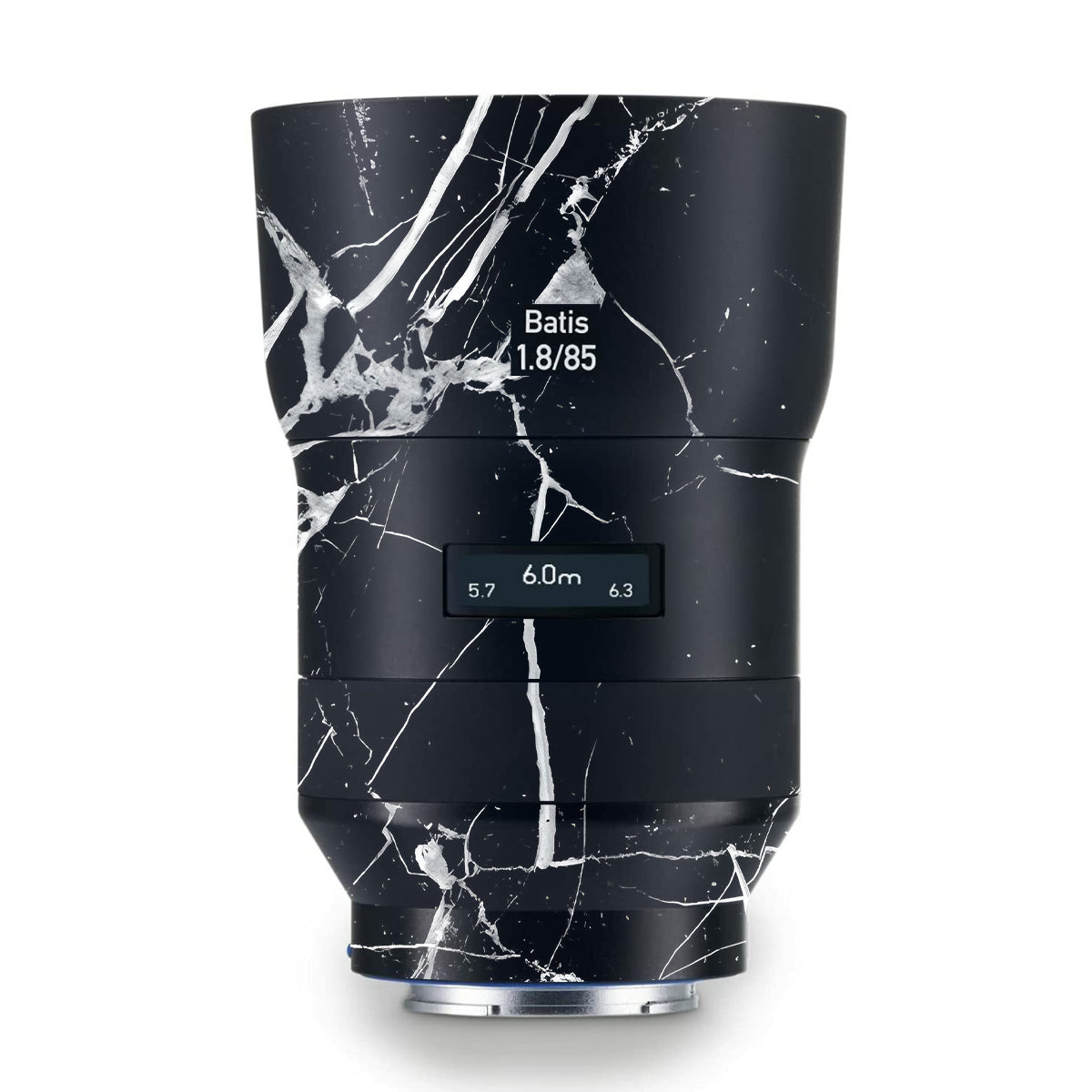 White Veins on Black Zeiss Batis 85mm F/1.8 Camera Lens Skin
