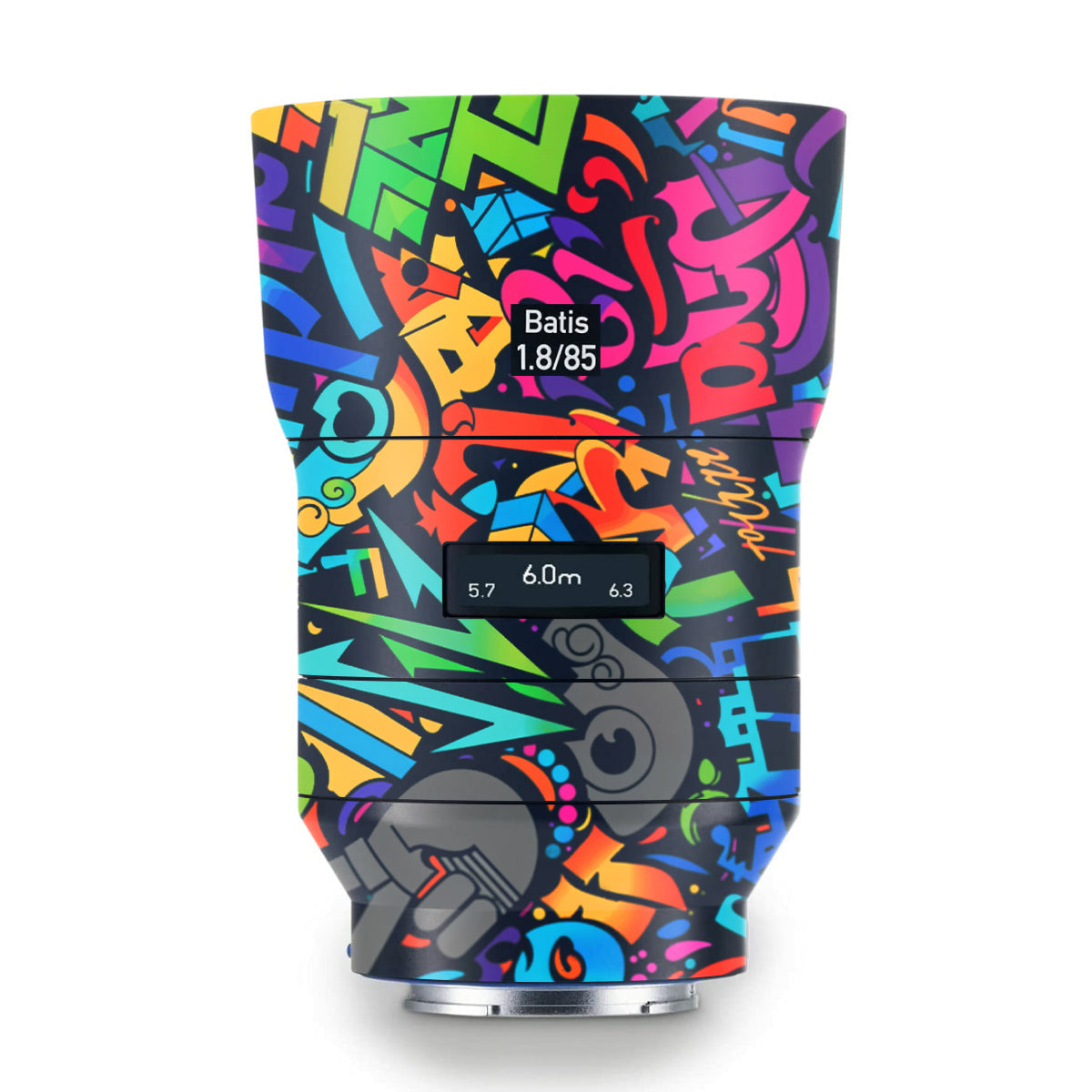 Colorful Urban Street Art Lettering Zeiss Batis 85mm F/1.8 Camera Lens Skin