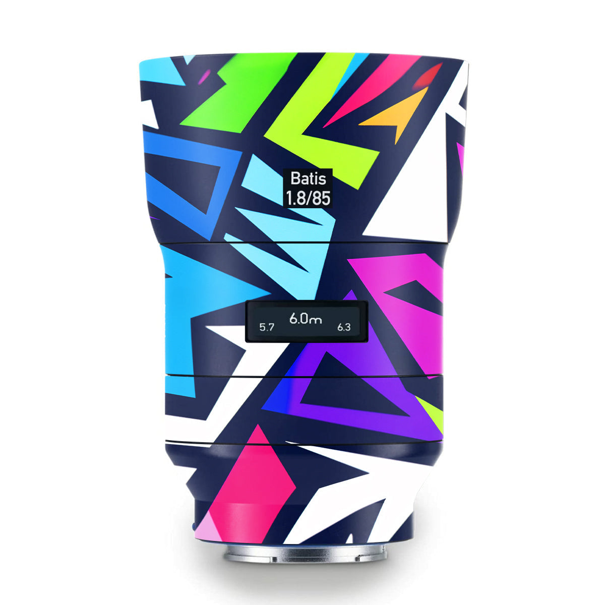 Bold Geometric Pop Zeiss Batis 85mm F/1.8 Camera Lens Skin
