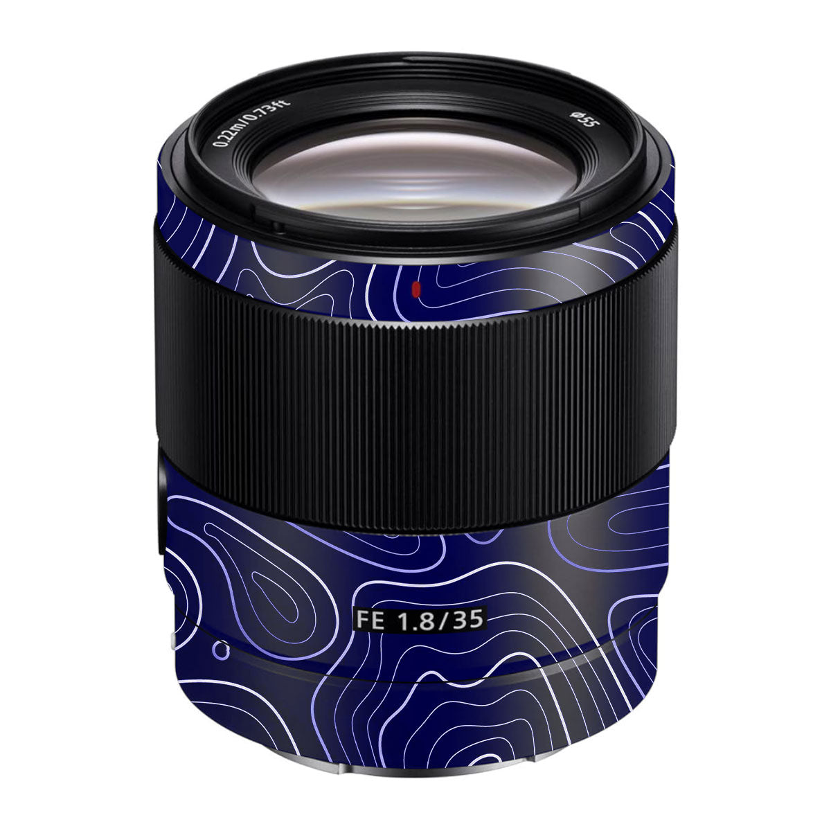Deep Blue Contour Sony FE 35mm F/1.8 Camera Lens Skin