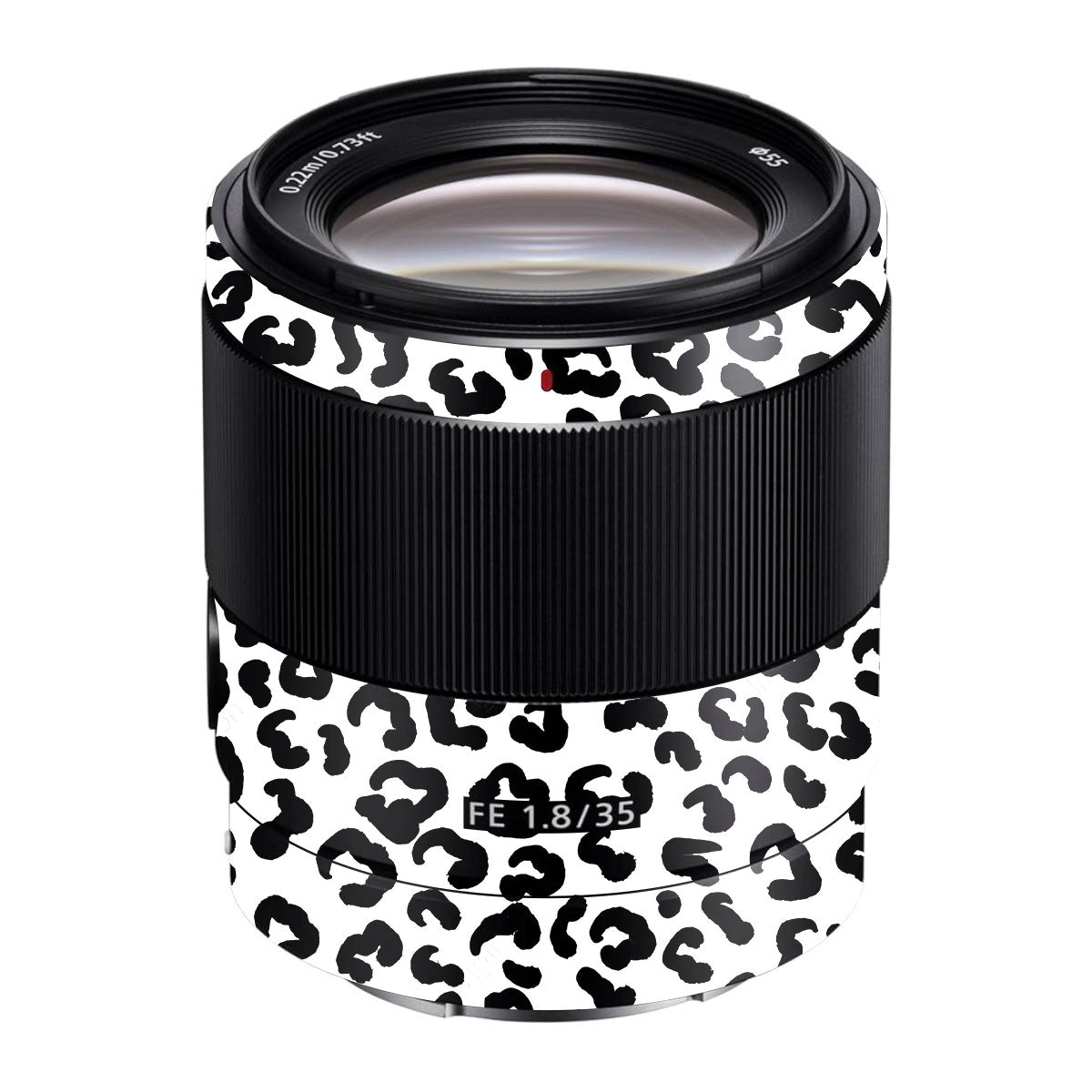 White Leopard Sony FE 35mm F/1.8 Camera Lens Skin