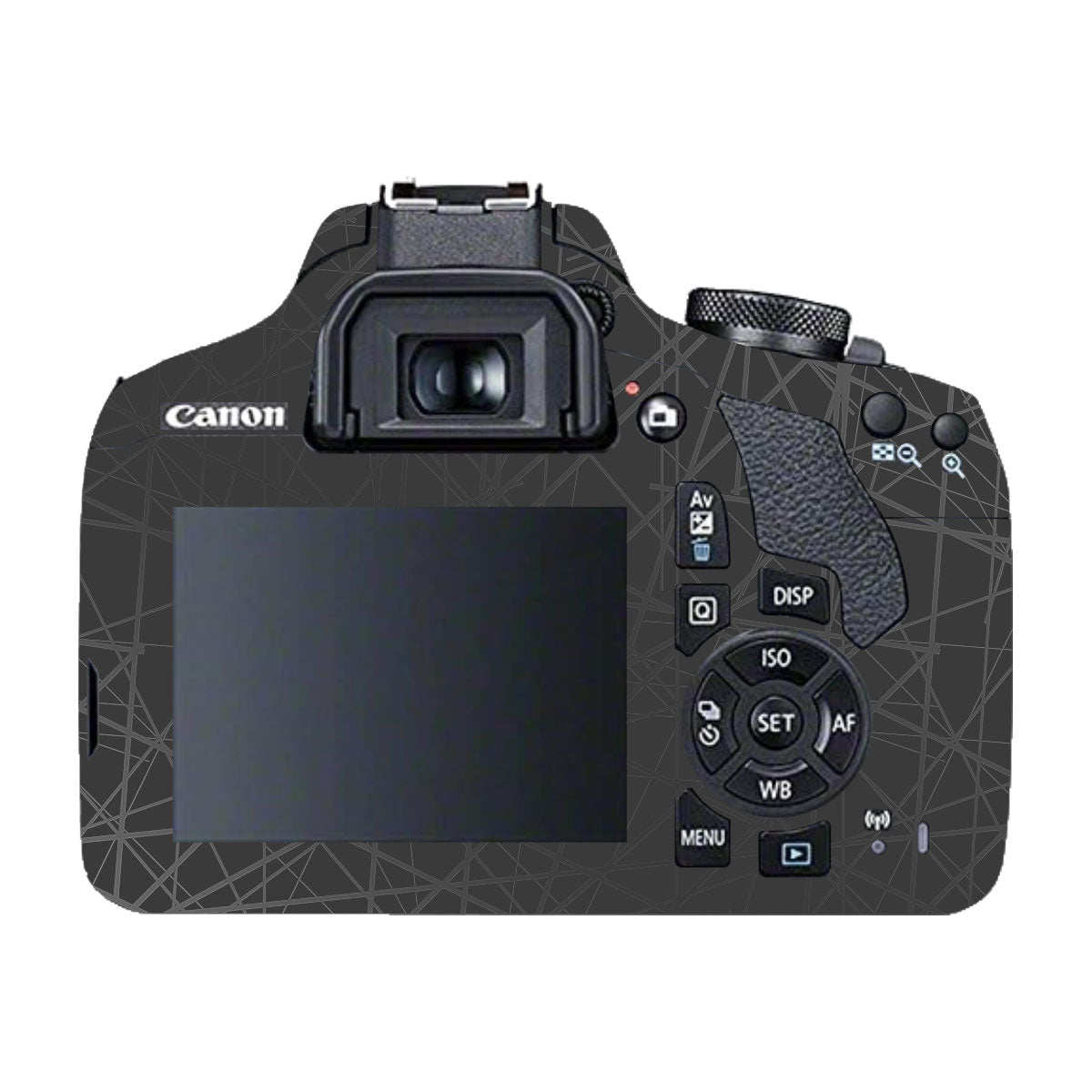 Textured Matte Graphite Canon EOS 200D Camera Skin