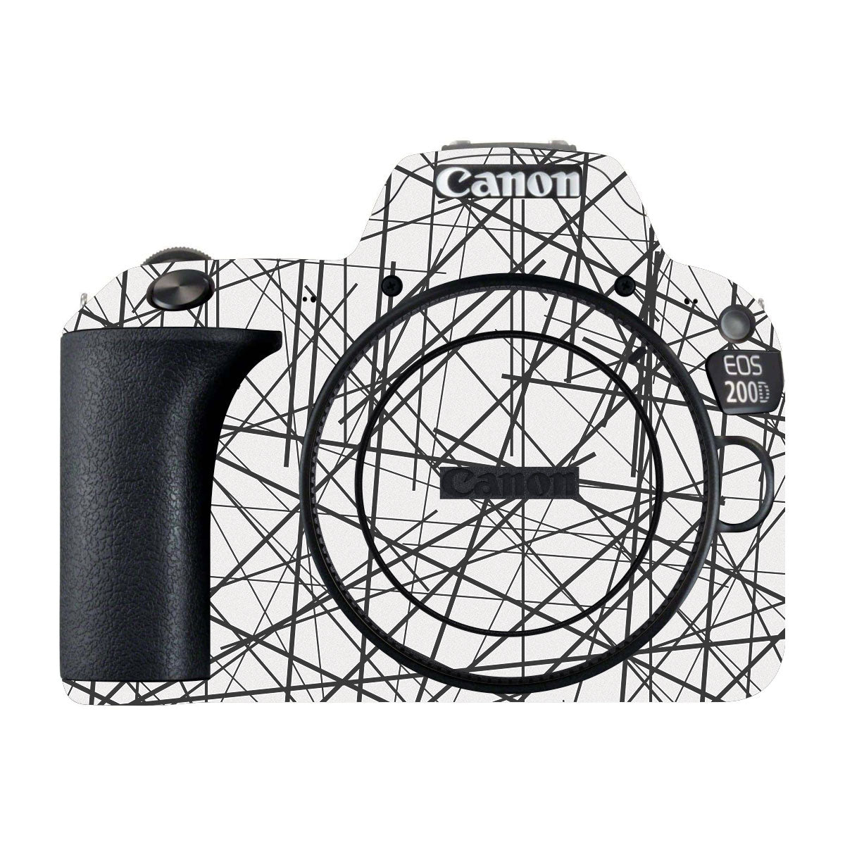 Textured Electric Blue Chaos Canon EOS 200D Camera Skin