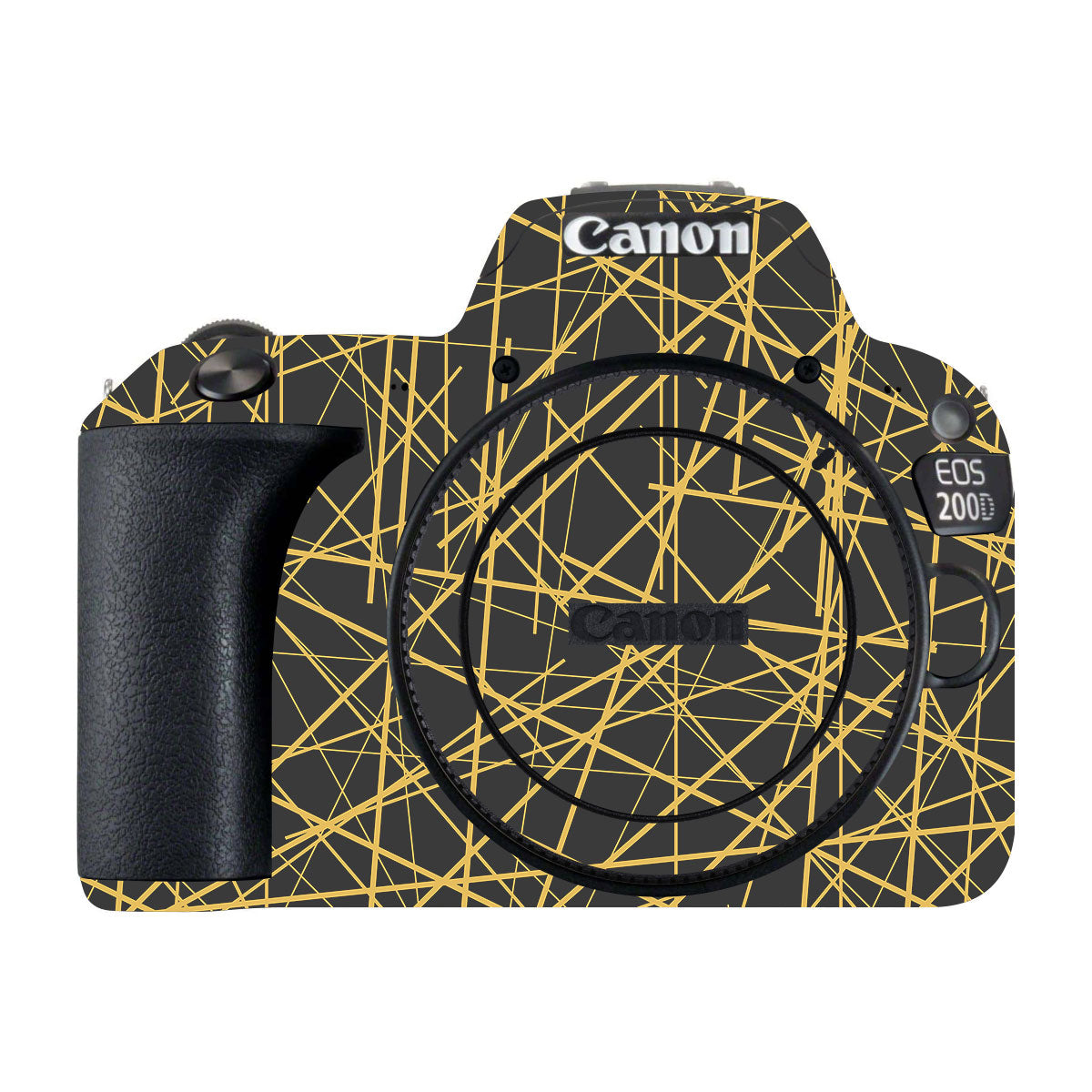 Textured Ocean Wave Blue Canon EOS 200D Camera Skin