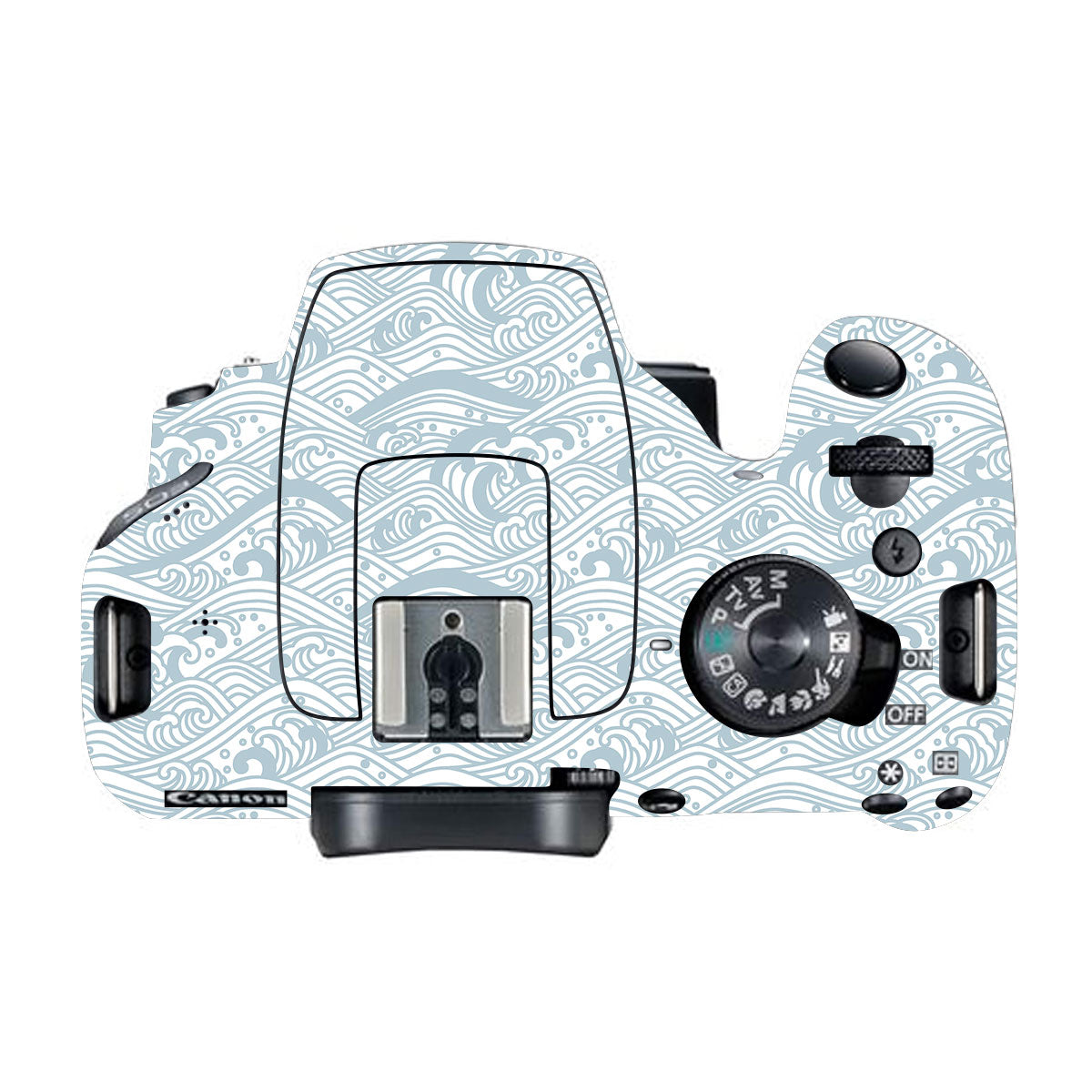 Textured Topo Flow Canon EOS 200D Camera Skin