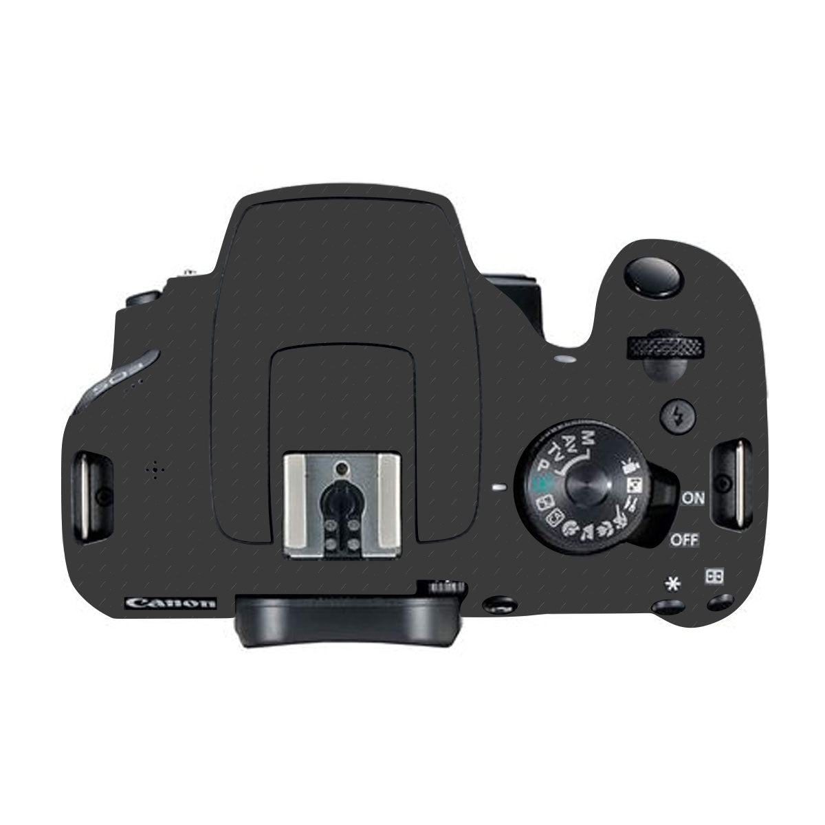 Textured Black Iron Plate Canon EOS 200D Camera Skin