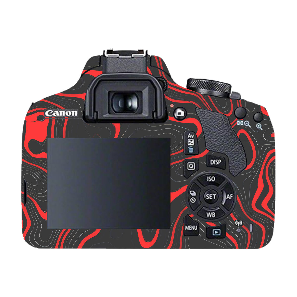 Crimson Waves Canon EOS 200D Camera Skins