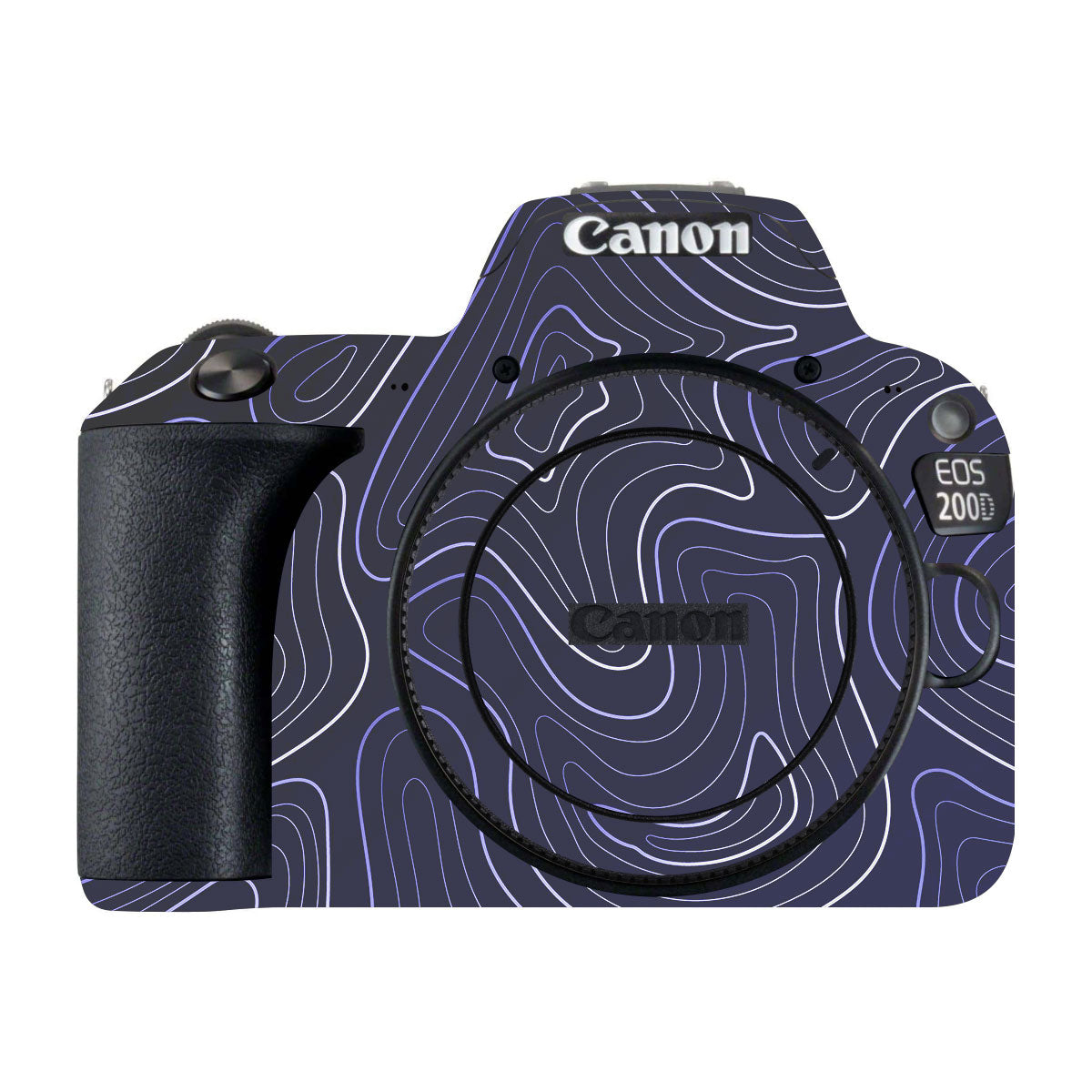 Deep Blue Contour Canon EOS 200D Camera Skins